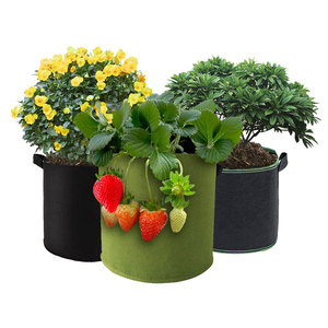 12-Pack 5 Gallon Vegetable Flower Plant Grow Bags with handles