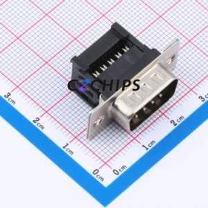 DS1036-03-09MPB2-YT D-Sub/VGA Connector Through hole Component (THT) Connector Standard D-Sub Male 9P IDC - Product Image 1