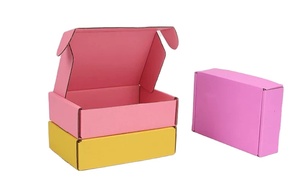 <span class=keywords><strong>Cajas</strong></span> de ropa <span class=keywords><strong>rojas</strong></span> y rosas impresas por correo personalizadas, caja de correo corrugada, caja de ropa para zapatos, embalaje con logotipo - Product Image 4