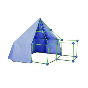 Ensemble <span class=keywords><strong>de</strong></span> blocs <span class=keywords><strong>de</strong></span> <span class=keywords><strong>construction</strong></span> modulaires en plastique ABS 69 pièces 1:8 pour enfants, <span class=keywords><strong>château</strong></span> <span class=keywords><strong>de</strong></span> tente <span class=keywords><strong>de</strong></span> <span class=keywords><strong>fort</strong></span> à construire soi-même, bâtiments modernes d'intérieur - Product Image 3