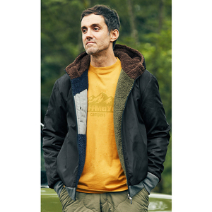 Veste polaire hiver personnalisée pour hommes réversible nouveau design bombardier uni avec fermeture à glissière style décontracté enduit - Product Image 1