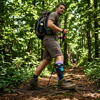 Chaussettes de compression graduée 15-20 mmHg, chaussettes de compression mi-hautes, chaussettes de course à pied