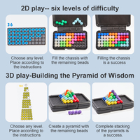Jeu de société de correspondance cérébrale, puzzle de QI, jeu de compétition de correspondance 3D, jeu de société éducatif, développement des compétences cognitives, jouets de bureau pour le cerveau