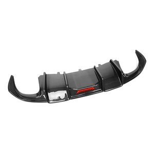 Diffuseur de pare-chocs arrière style KB en fibre de carbone avec éclairage LED pour Audi A5 B8 Sport 2 portes 2008-2011 A5 B8 - Product Image 2