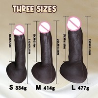 Erwachsenenspielzeug Saugnapf Silikon-Dildo Weicher Realistischer Kaffeefarbener Fleischfarbener Weiblicher Masturbator Juguetes Sexuales Sexspielzeug für Frauen