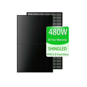 แผงโซลาร์เซลล์แบบโมโนชนิด Shingled สีดำสนิท 480 วัตต์ HPBC สำหรับระบบพลังงานแสงอาทิตย์แบบออฟกริดสำหรับบ้าน - Product Image 2