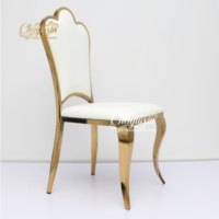 Chaises d'événement modernes en métal confortables, vente en gros, nouvelle collection 2026, directement de l'usine chinoise, tables et chaises de mariage de luxe dorées pour événements.
