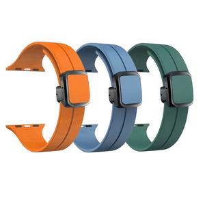 Nueva correa de reloj inteligente, pulsera de silicona <span class=keywords><strong>resistente</strong></span> <span class=keywords><strong>al</strong></span> <span class=keywords><strong>agua</strong></span>, hebilla moderna magnética, correa de reloj de silicona para <span class=keywords><strong>Apple</strong></span> <span class=keywords><strong>Watch</strong></span> - Product Image 1