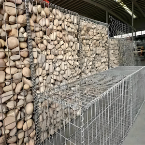Gabion Basket Galvanized <b>Wire</b> <b>Mesh</b> Gabion Retaining Wall River Bank Stone Cage Landscape Wall with Cutting Services - Product Image 2