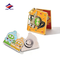 Broche en émail dur et souple Longzhiyu, 20 ans d'expérience, épingles personnalisées, impression UV, logo de votre entreprise, badge métallique pour articles promotionnels
