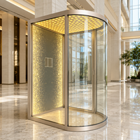 Bouton tactile rond en métal COP pour unité de commande de cabine d'ascenseur, idéal pour appartements, centres commerciaux et résidences, avec marquage au sol clair.
