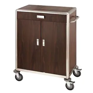 Customized hotel room service housekeeping laundry trolley hotel linen wringer trolley janitors cart