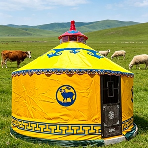 Yurt mongol sur mesure, tente 4 saisons avec un design <span class=keywords><strong>d</strong></span>'aménagement flexible et des yurtes mongoles en <span class=keywords><strong>vente</strong></span> pour un espace extérieur personnalisé - Product Image 2