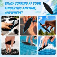 Mini planche de surf pour doigts, jouet amusant en plastique, durable, étanche, pour adultes, anniversaires, mariages, baptêmes, remises de diplômes, Ramadan, Thanksgiving