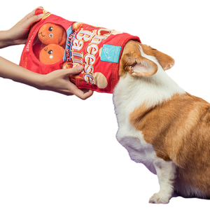 Puzzle en peluche de haute qualité boule de fromage jouet sonore en peluche à mâcher jouet pour chien et chat - Product Image 2