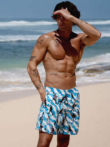 Bañador para hombre, pantalones cortos de baño con logotipo personalizado, pantalones cortos de gimnasio de malla de secado rápido, pantalones de playa con estampado de sublimación, ropa deportiva - Product Image 2