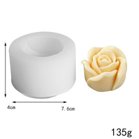 Moule à bougie en forme de rose 3D pour la décoration de gâteaux, cadeaux de la Saint-Valentin, moules à savon, moules en silicone pour bougies, logo personnalisé