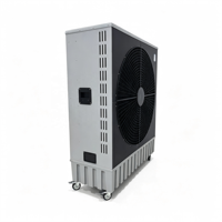 Refroidisseur d'air évaporatif mobile portable à haut débit d'air pour le refroidissement des espaces extérieurs, des chantiers, des expositions et des événements temporaires