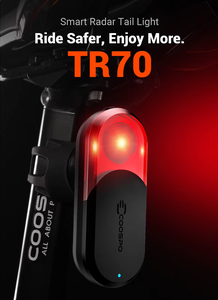 Luz de Bicicleta Impermeable Coospo TR70 / Luz de Radar Coospo con Soporte / <span class=keywords><strong>Ciclismo</strong></span> Seguro, Batería de Litio de Gran Capacidad, Larga Duración en Espera - Product Image 6