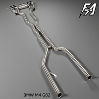 Convient pour BMW M3 M4 G80 G82 S58 2022, échappement arrière haute performance en acier inoxydable avec soupape électronique et embouts en fibre de carbone