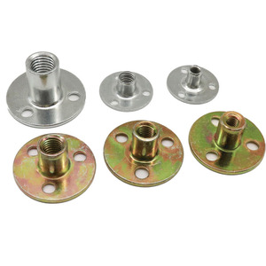 Furniture Industry M6 M8 M10 Yellow Zinc Round <strong>Nut</strong> with Three Holes Lock Tee <strong>Nut</strong> T-<strong>Nut</strong> - Product Image 3