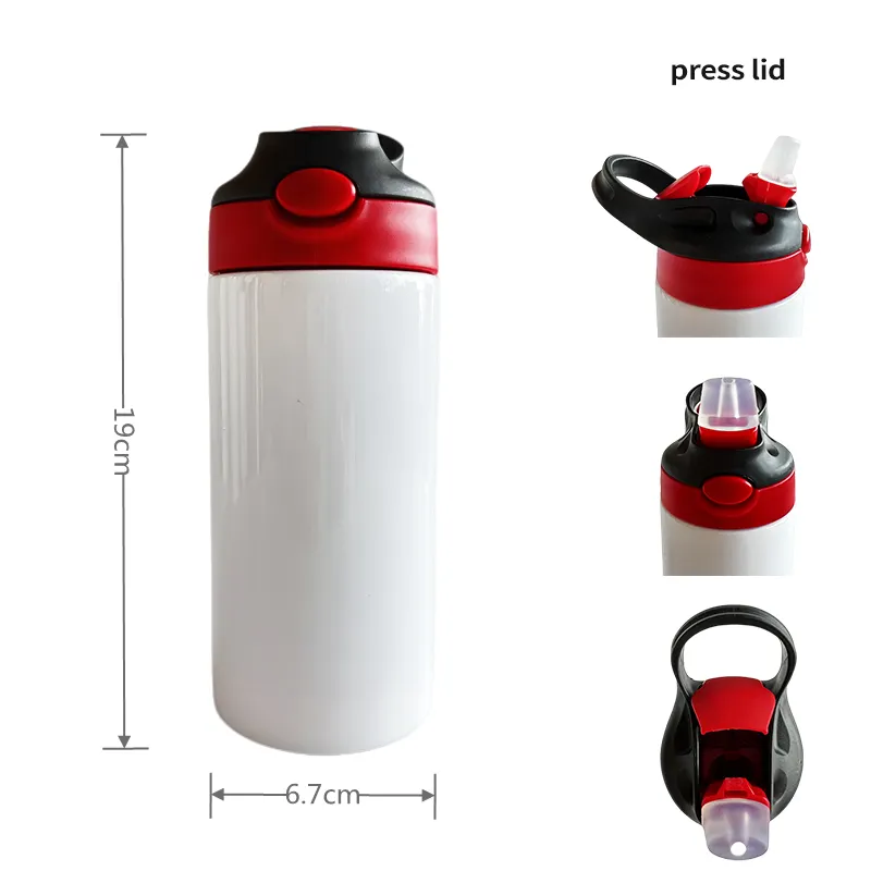 12OZ 20oz couleurs sans BPA mélangées enfants bouteille d'eau chine expédier notre ou états-unis livraison gratuite isolé en acier inoxydable Sublimation Bl