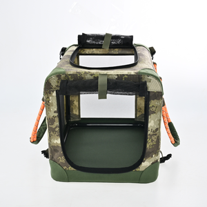 Tas Jinjing Anjing Kamuflase Grosir, Tas Perjalanan Hewan Peliharaan Bahan Oxford Heavy Duty, Gaya Taktis, Multi-Ukuran, OEM/ODM - Product Image 4