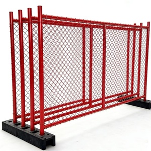Clôture écologique amovible, barrières de contrôle en maille, clôture de chantier portable en métal soudé galvanisé pour la sécurité des foules - Product Image 5