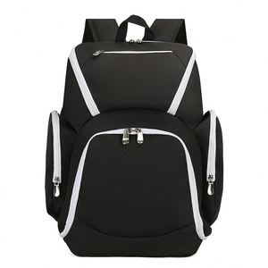 Sac à dos imperméable en tissu Oxford avec logo personnalisé, grande capacité, pour entraînement de volley-ball, football, basketball, pour garçons et adolescents - Product Image 6