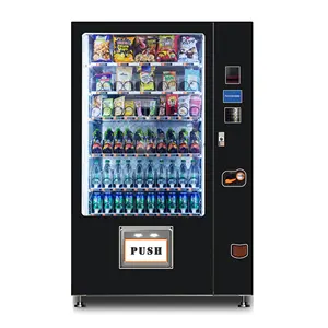 Otomat için taze gıda soğuk içecekler combo özel otomat aperatif makinesi