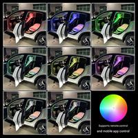 Kit de Luces Ambientales Symphony para Interiores de Auto, Tira de Luces LED con Control Remoto por Aplicación de Música, LED RGB de Colores