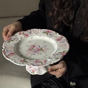 <span class=keywords><strong>Set</strong></span> di <span class=keywords><strong>Piatti</strong></span> in Porcellana con Stampa Floreale <span class=keywords><strong>Rosa</strong></span> Europea, <span class=keywords><strong>Set</strong></span> di Tazze e <span class=keywords><strong>Piatti</strong></span> Vintage in Rilievo per Servizio da Tavola Matrimoniale - Product Image 3