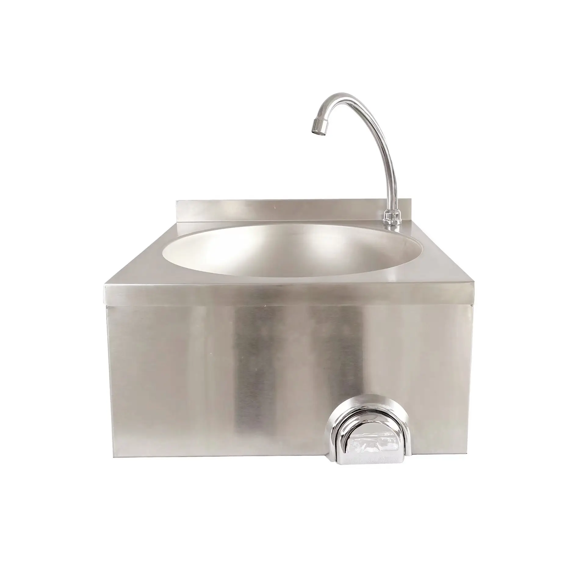 lavabo bathroom stainless steel fabrication wall mounted wash basin and knee operated sink