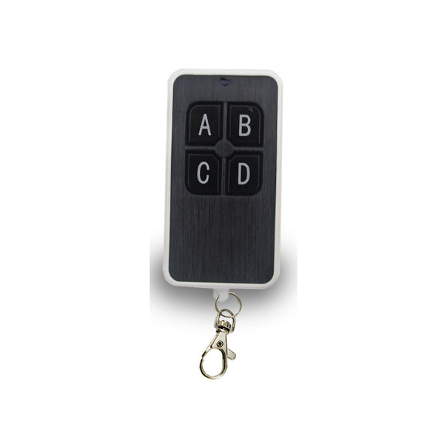 RKING Garage Door 4 Buttons RF Remote Control Duplicator 433/315MHz Learning Rolling Code ABS Plastic 100m Range Model
