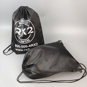 سعر المصنع أكياس الرباط البوليستر سلسلة رسم شعار مخصص الرياضة على ظهره حقيبة صالة الألعاب الرياضية هدية ترويجية للماء - Product Image 1