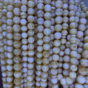 Gioielli in ambra naturale ambra russa di alta qualità pelle di tigre modello ambra bianca 12-17mm perline di preghiera musulmana Complete con Imam - Product Image 5