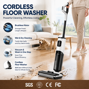 OEM Cordless Wet <b>Dry</b> Vacuum Cleaner 12KPa Brushless Floor Washer Vacuum <b>Mop</b> Combo Hard Floor Cleaner Factory Supply - Product Image 6