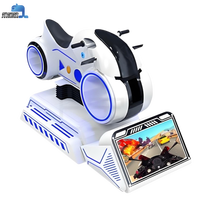 Machine de jeu de course VR 9D pour parc d'attractions et aire de jeux intérieure, avec simulateur de moto et de voiture VR, jeu de course Moto VR