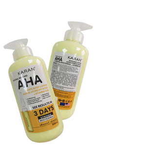 Loción Corporal AHA White Fruit Acid 500ml, Leche Hidratante con Niacinamida, Vitamina B3, Vitamina E, Vitamina C para Blanquear Todo Tipo de Piel - Product Image 3