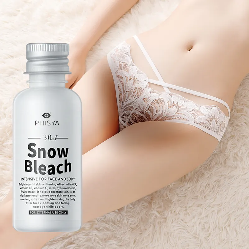 Crema blanqueadora de nieve, loción blanqueadora de parte privada para axilas, piel, manchas oscuras, zona del Bikini, crema blanqueadora para piel oscura, 30ml