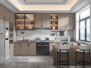 Allure Design personnalisé de Chine laqué Armoires de cuisine intelligentes Ensembles complets prêts à monter Armoires de cuisine modernes