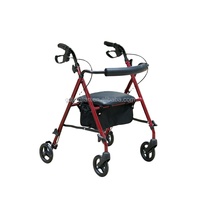 Chariot de courses à roulettes pour personnes âgées en acier avec siège JL914H