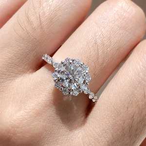 Dk 1.5ct vòng cắt vvs phòng thí nghiệm kim cương Nhẫn 18K vàng IGI chứng nhận cho đám cưới và quà tặng nguồn trực tiếp nhà máy đơn giản & sang trọng - Product Image 1