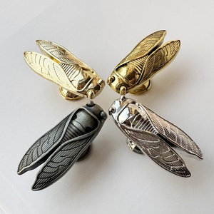 Perillas de metal para armario, perilla para cajón con mango de insectos - Product Image 2