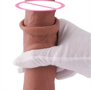 Juguete sexual femenino de goma realista Consolador para mujer Manga sexual Crecimiento <span class=keywords><strong>Penes</strong></span> artificiales Pene de silicona de 5 pulgadas - Product Image 4