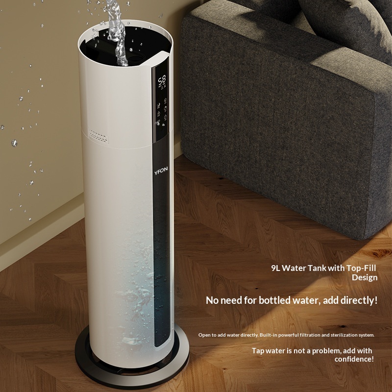 Smart Household Floor Standing Large Spray Hydrating Quiet Air Humidifier with 6.1-10L Capacity for Women and Infants