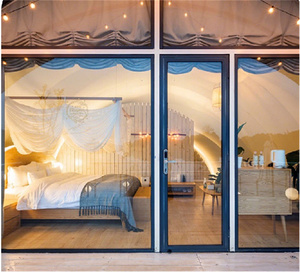 Maison de campagne préfabriquée et jardin tentes de glamping à 2 étages avec salle de bain tente d'hôtel de luxe imperméable - Product Image 3