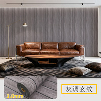 Autocollant mural auto-adhésif 3D imperméable résistant aux taches à effet bois, facile à installer, décoration murale pour la maison