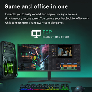 34 Inch <b>PC</b> Desktop Game Monitor 3440*1440 Flat Screen,144Hz PBP Split Screen,Height-Adjustable <b>Stand</b> - Product Image 6
