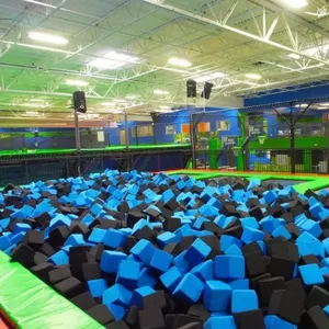 Durable removable and washable Bettaplay foams ball pit and foam cube For Build Indoor Trampoline foam pit cover